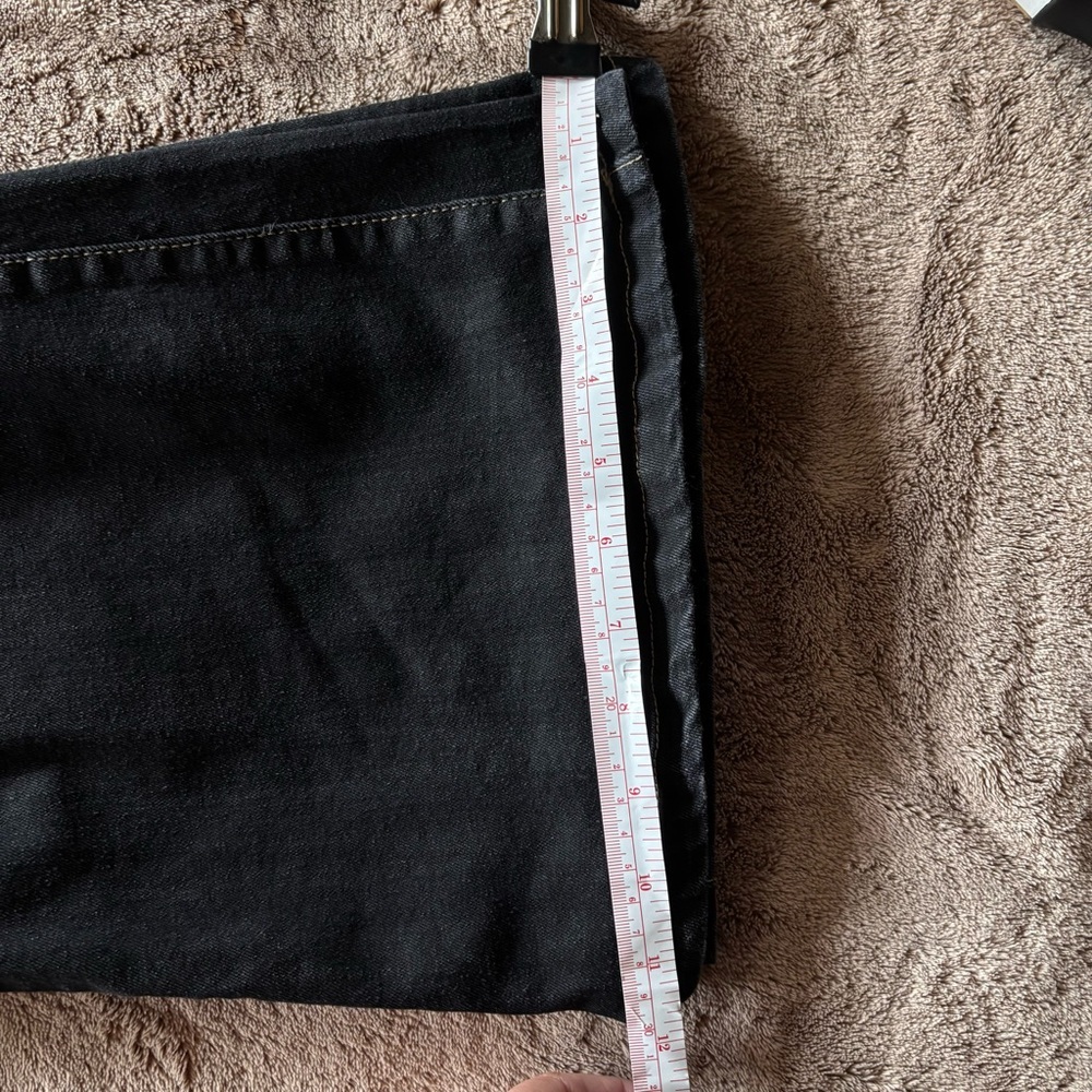 Tinseltown Black Flare Jeans with Lace-Up Front - Picture 8 of 9